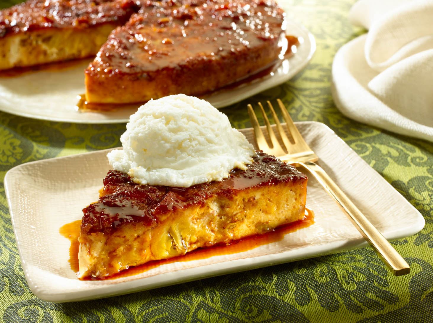 Sweet Plantain Bread Pudding