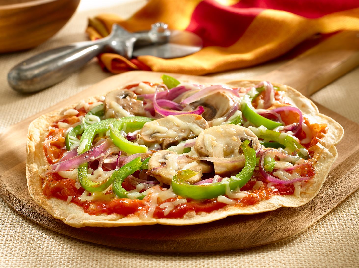 MiPlato Delgada Pizza Fina Vegetariana