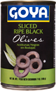 Sliced Ripe Black Olives 