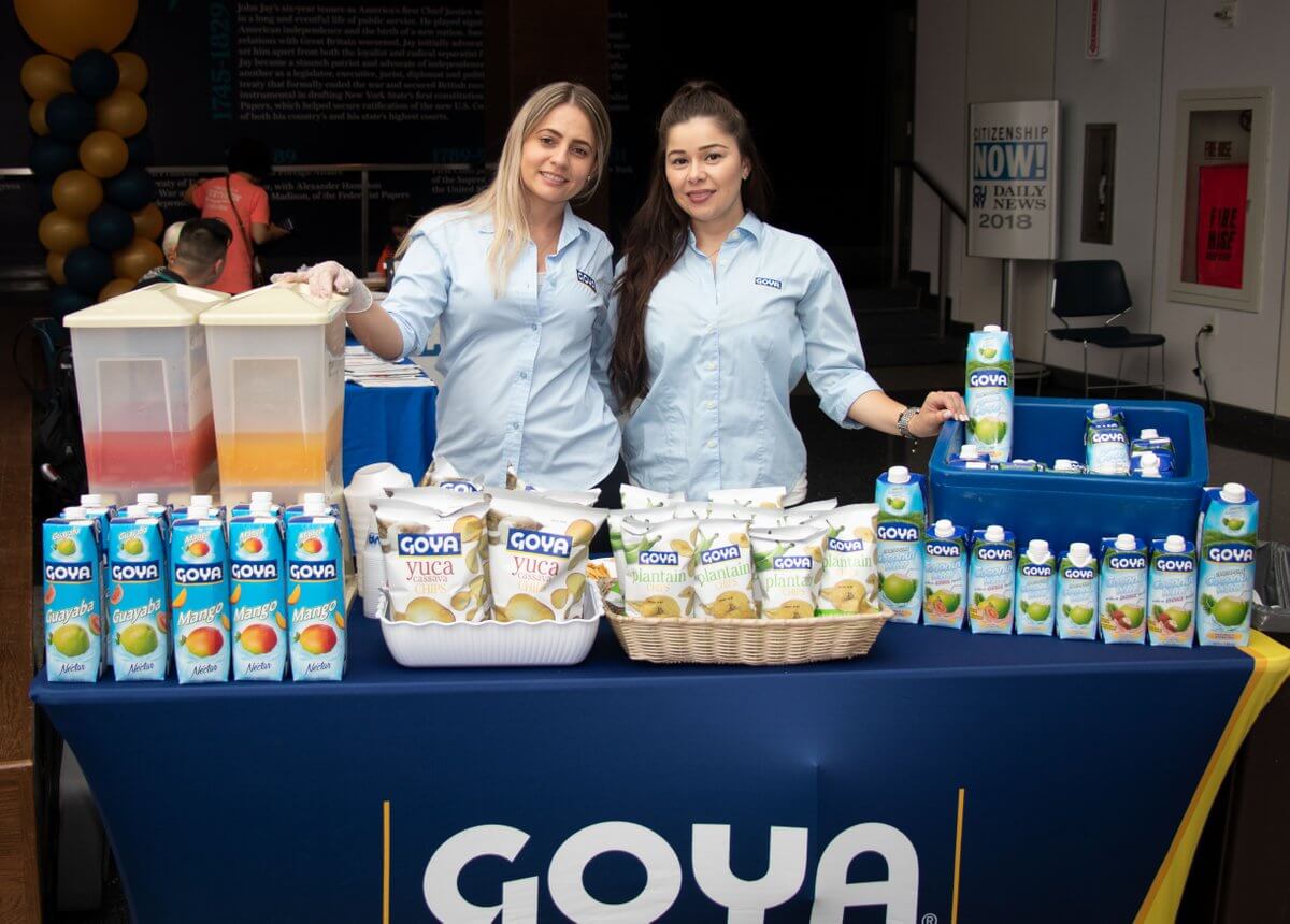 Goya helps out at CUNY Citizenship NOW event