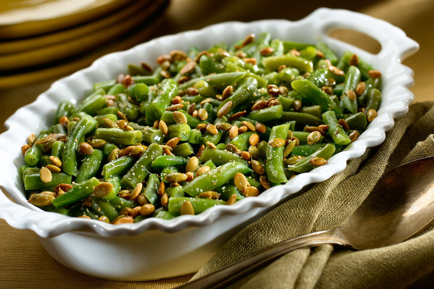Green Beans with Pepitas
