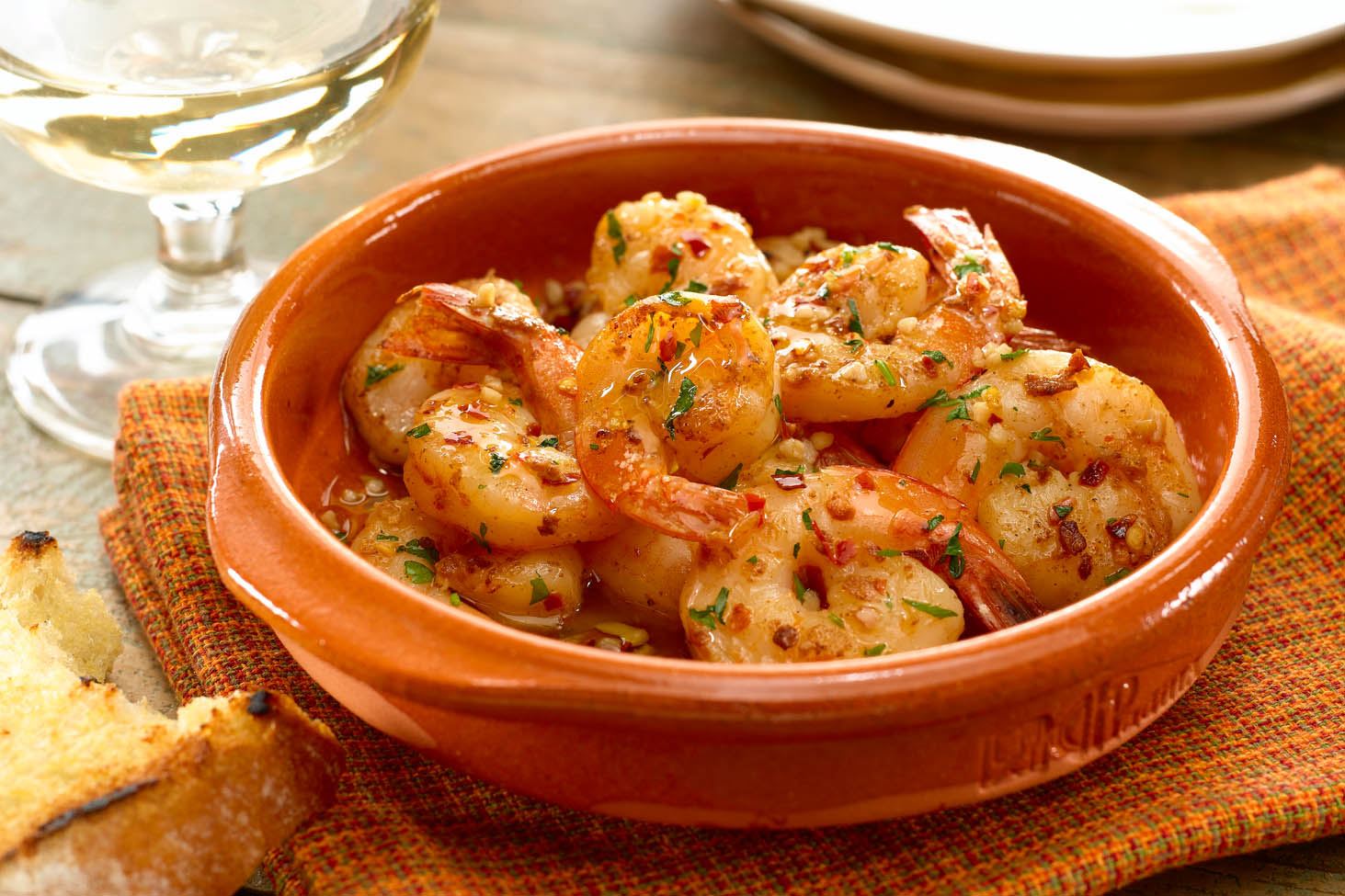 MyPlate Spanish Garlic Shrimp