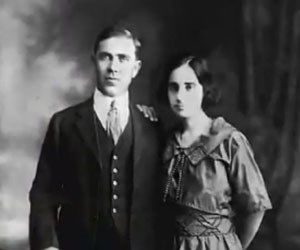 Don Prudencio Unanue and his wife