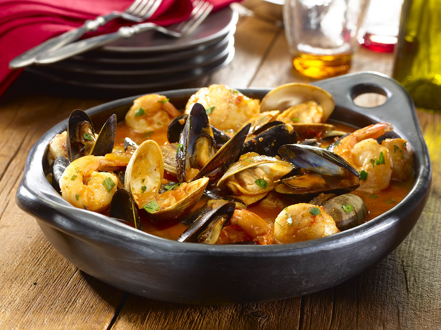 Cazuela de Mariscos – Spanish-Style Shellfish Stew