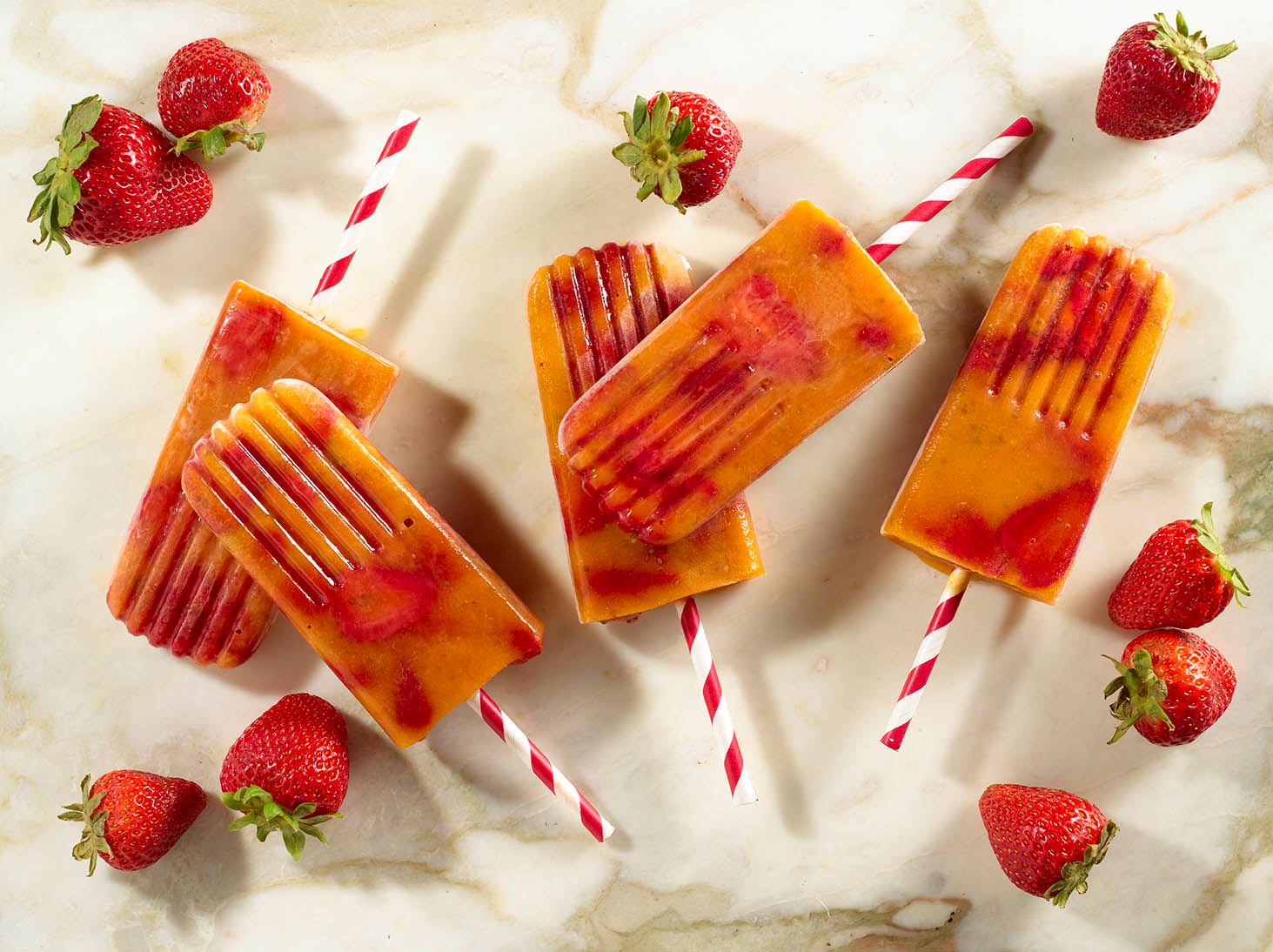 Mango and Chia Popsicles