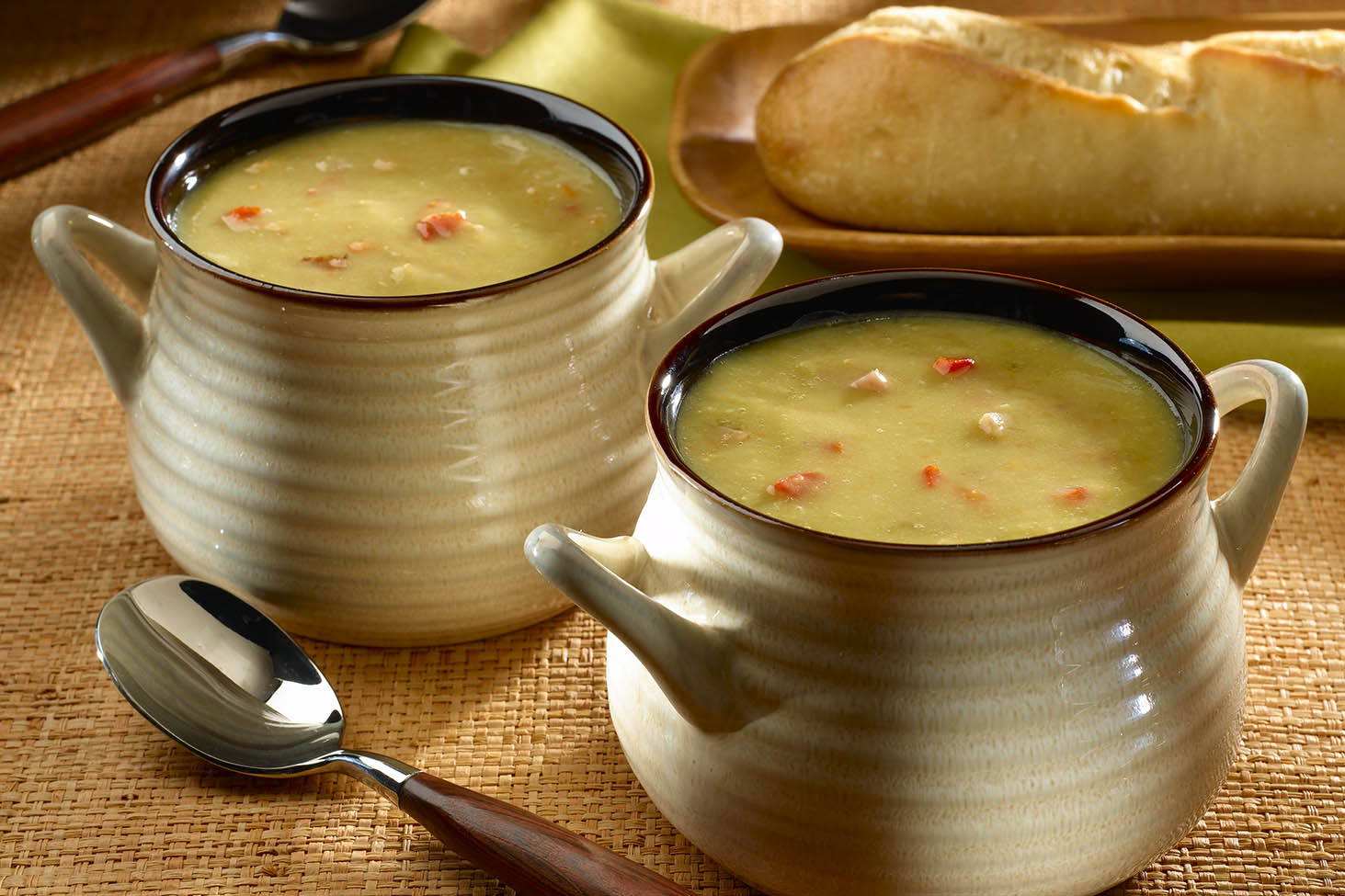 Main Dishes: Quick Ham and Pea Soup
