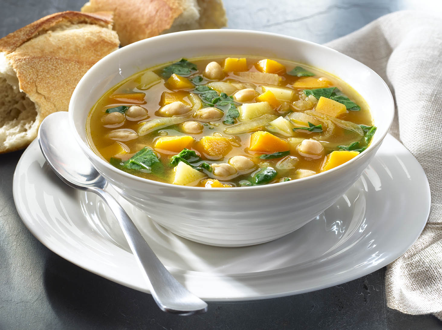 Winter Vegetable and Chickpea Soup