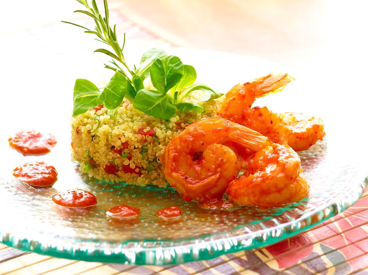Spicy Shrimp with Quinoa Salad