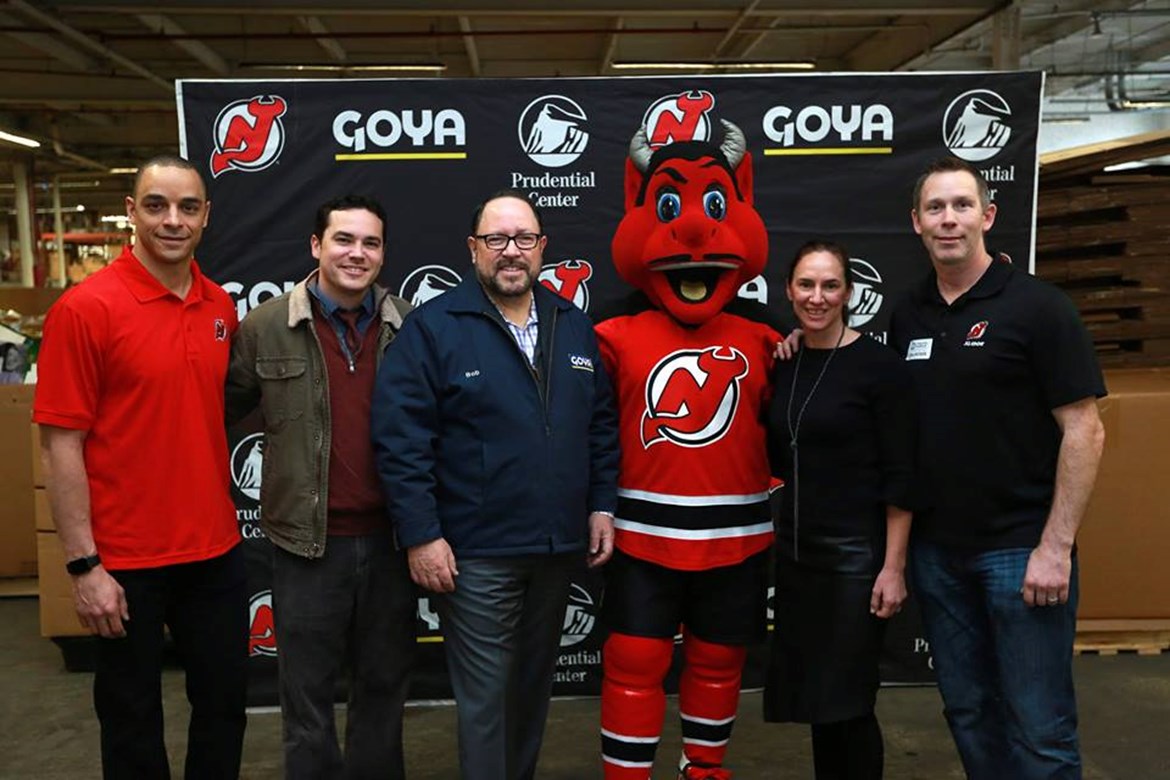 Press Release: Goya Foods, New Jersey Devils, and Prudential Center Donate 35,000 Pounds of Food to Community FoodBank of New Jersey 