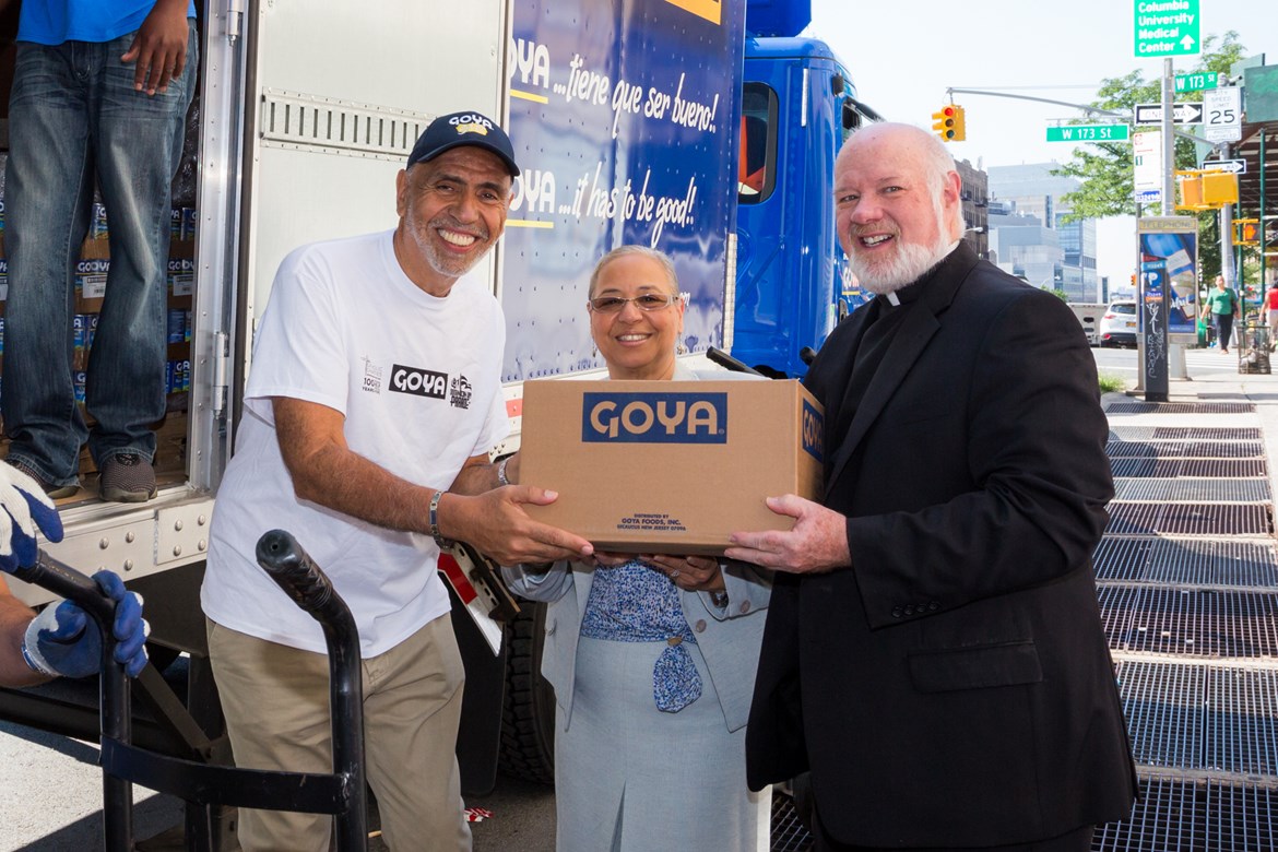 Press Release:  GOYA FOODS DONATED 10,000 POUNDS OF FOOD TO CATHOLIC CHARITIES IN RECOGNITION  OF THE DOMINICAN DAY PARADE IN NEW YORK