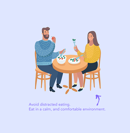 Avoid distracted eating
