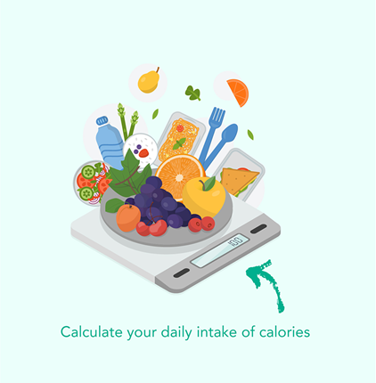 Calculate your daily intake of calories
