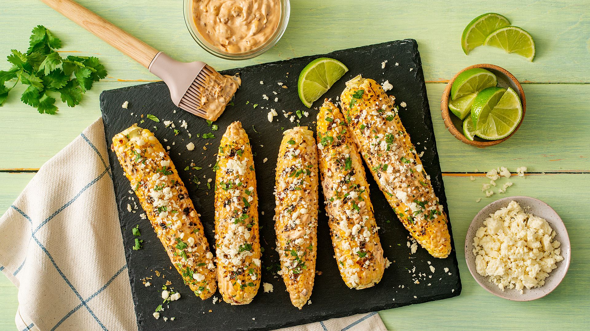 Grilled Mexican Corn with Chipotle Mayo