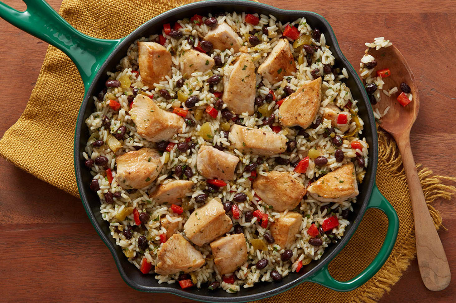 One Pan Cilantro Chicken and Rice