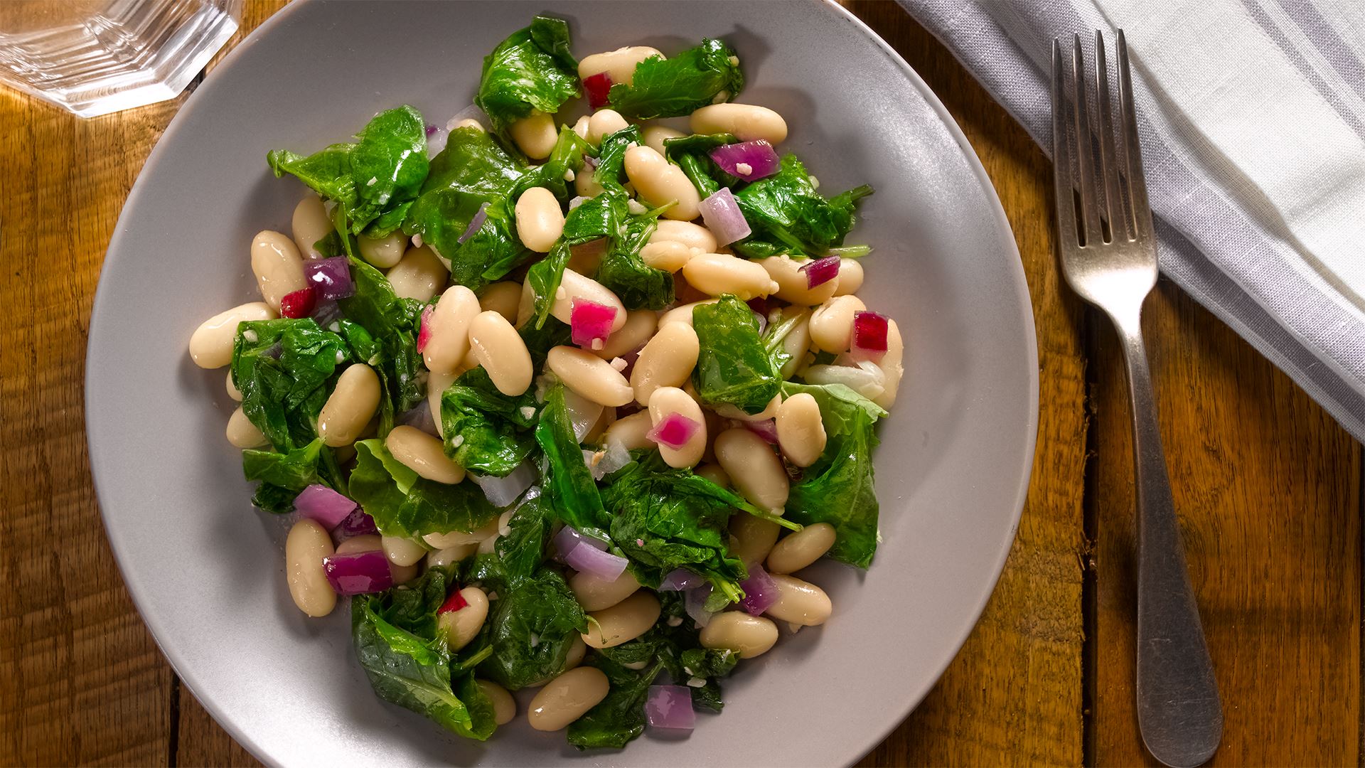 MyPlate Kale with Cannellini Beans  