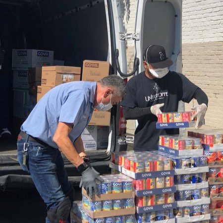 Goya Gives Food Donation for Disaster Relief