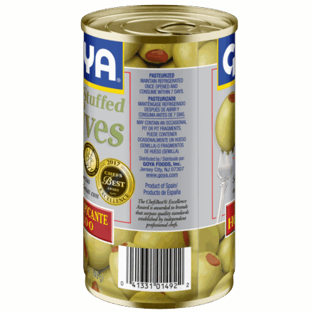 Overflow Stuffed Olives with Minced Hot Peppers_Left