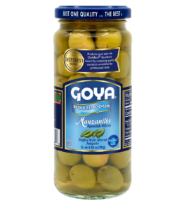 Aceitunas Manzanilla Rellenas con Jalapeños GOYA® Reducidas en Sodio