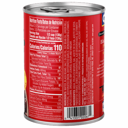 Overflow Guisadas Black Bean Soup 15 OZ_Side