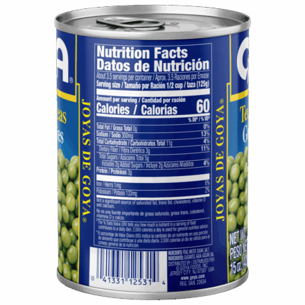 Overflow Tender Sweet Peas 15 OZ_Side