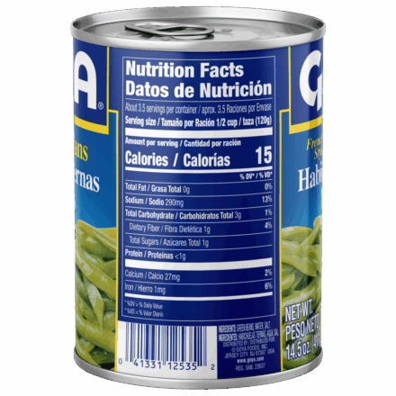 Overflow Cut Green Beans 14.5 OZ_Side