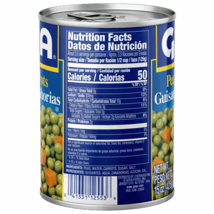 Overflow Peas & Carrots 15 OZ_Side