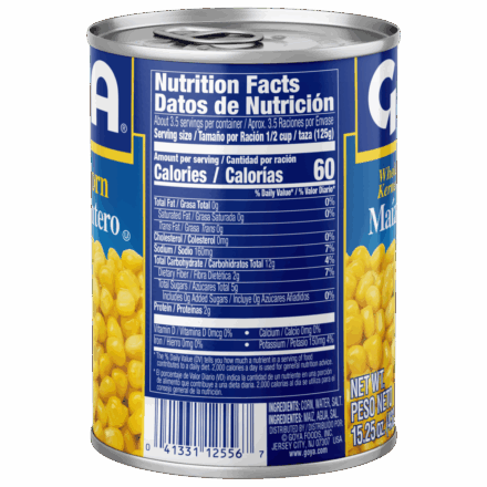 Overflow Whole Kernel Golden Corn 15.25 OZ_Side