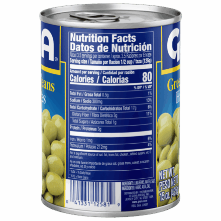 Overflow Green Lima Beans 15 OZ_Side