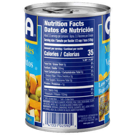 Overflow Low Sodium Mixed Vegetables 15 OZ_Side