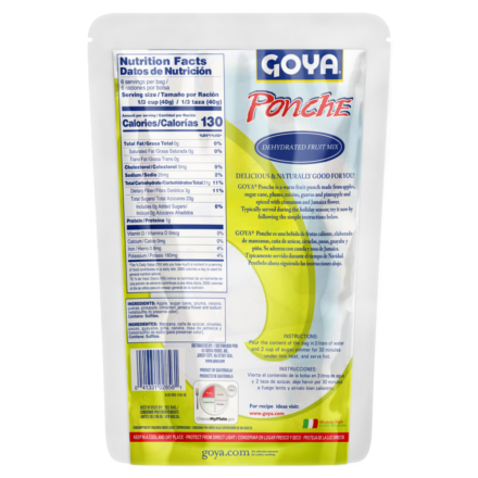 Overflow Ponche Dried Fruit Mix 8 OZ_Back