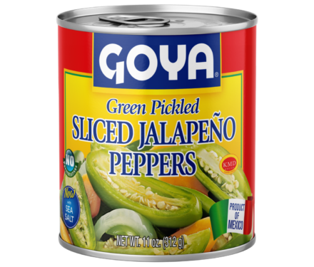 Green Pickled Sliced Jalapeño Peppers