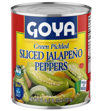Overflow Green Pickled Sliced Jalapeño Peppers 26 OZ_Front