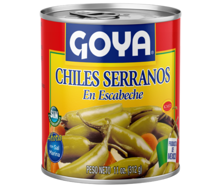 Green Pickled Serrano Peppers 11 OZ_Back