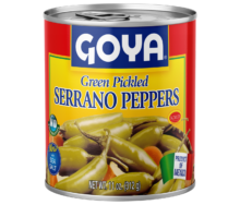 Green Pickled Serrano Peppers 11 OZ_Front