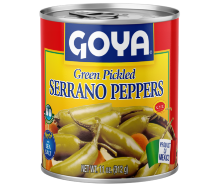 Green Pickled Serrano Peppers