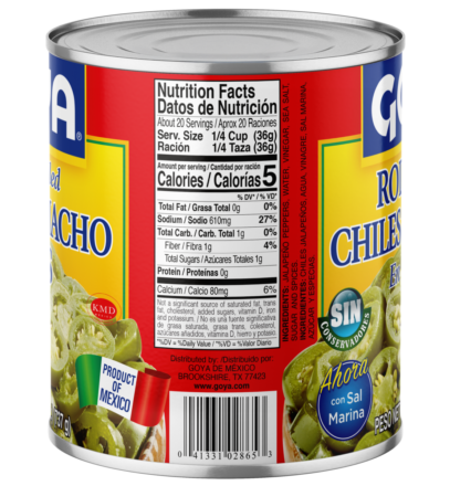 Overflow Green Pickled Jalapeño Nacho Slices 26 OZ_Side
