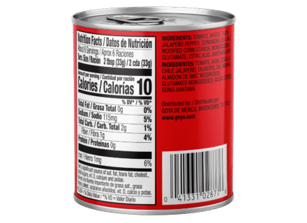 Overflow 2877_Mexican Salsa Roja 7 OZ_Back