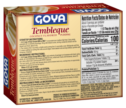 Overflow Tembleque Coconut Flavored Pudding_Back