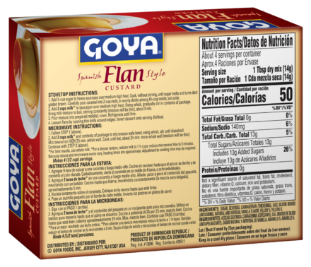 Overflow Flan Spanish Style Custard 2 OZ_Back