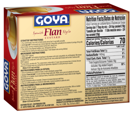 Overflow Flan Spanish Style Custard 2-75 OZ_Back