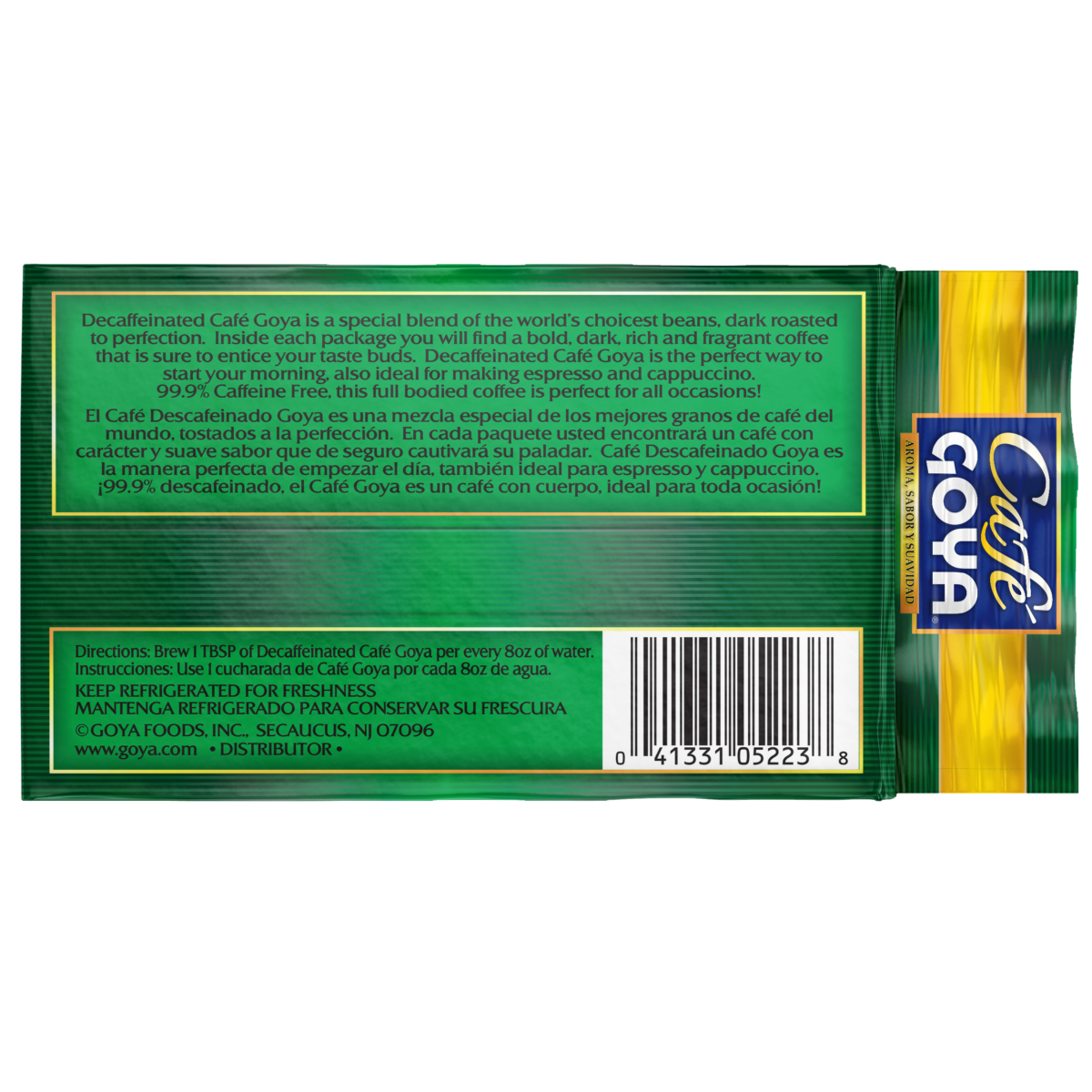 Overflow Cafe Goya Decaf can