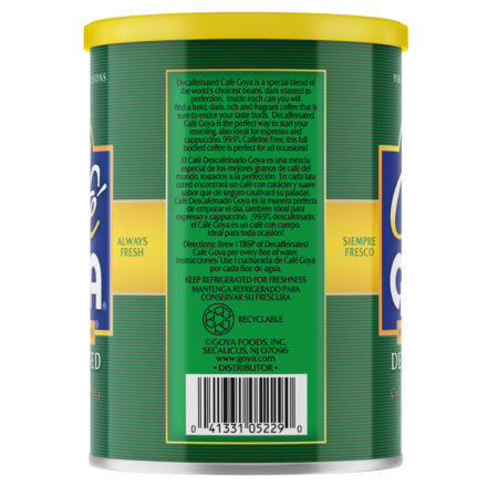 Overflow Cafe Goya Decaf can