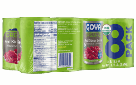 Overflow Organic Red Kidney Beans_8 Pack_Angled Back