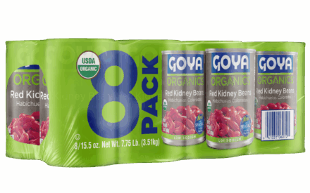 Overflow Organic Red Kidney Beans_8 Pack_Angled Front