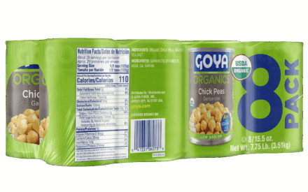 Overflow Organic Chick Peas_8 Pack_Angled Back