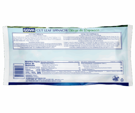 Overflow Frozen Cut Leaf Spinach_Back