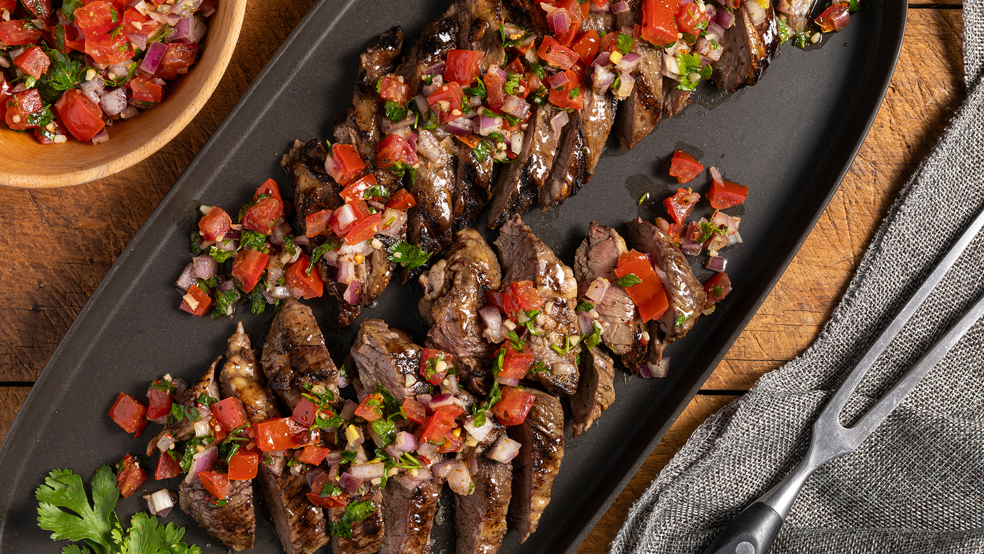 Churrasco Argentino en Salsa Criolla