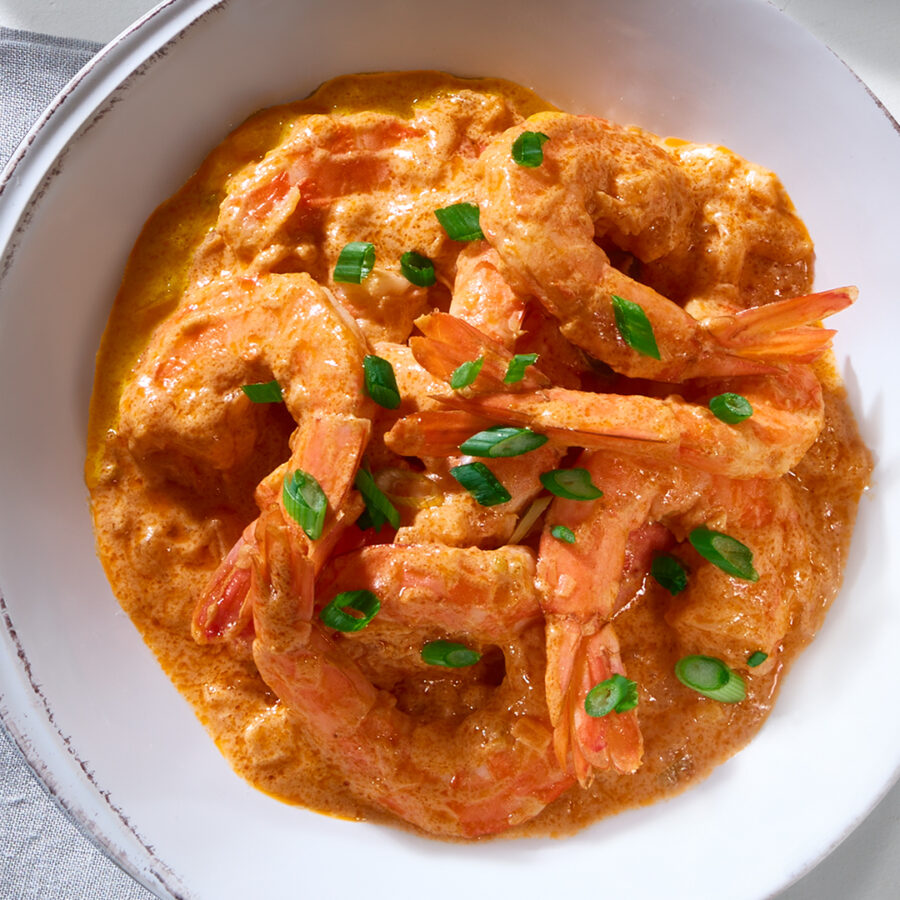 Camarones en Salsa de Coco