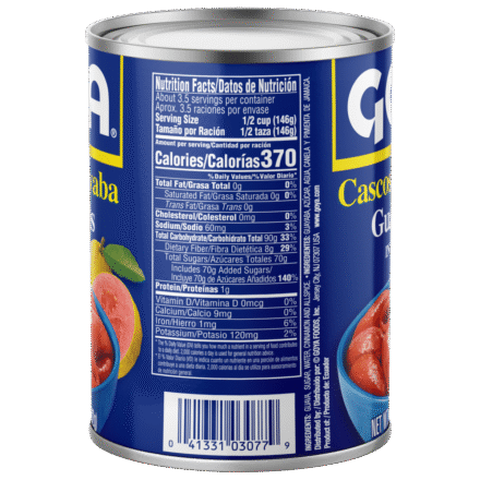 Overflow Guava Shells in Heavy Syrup 17 OZ_Side