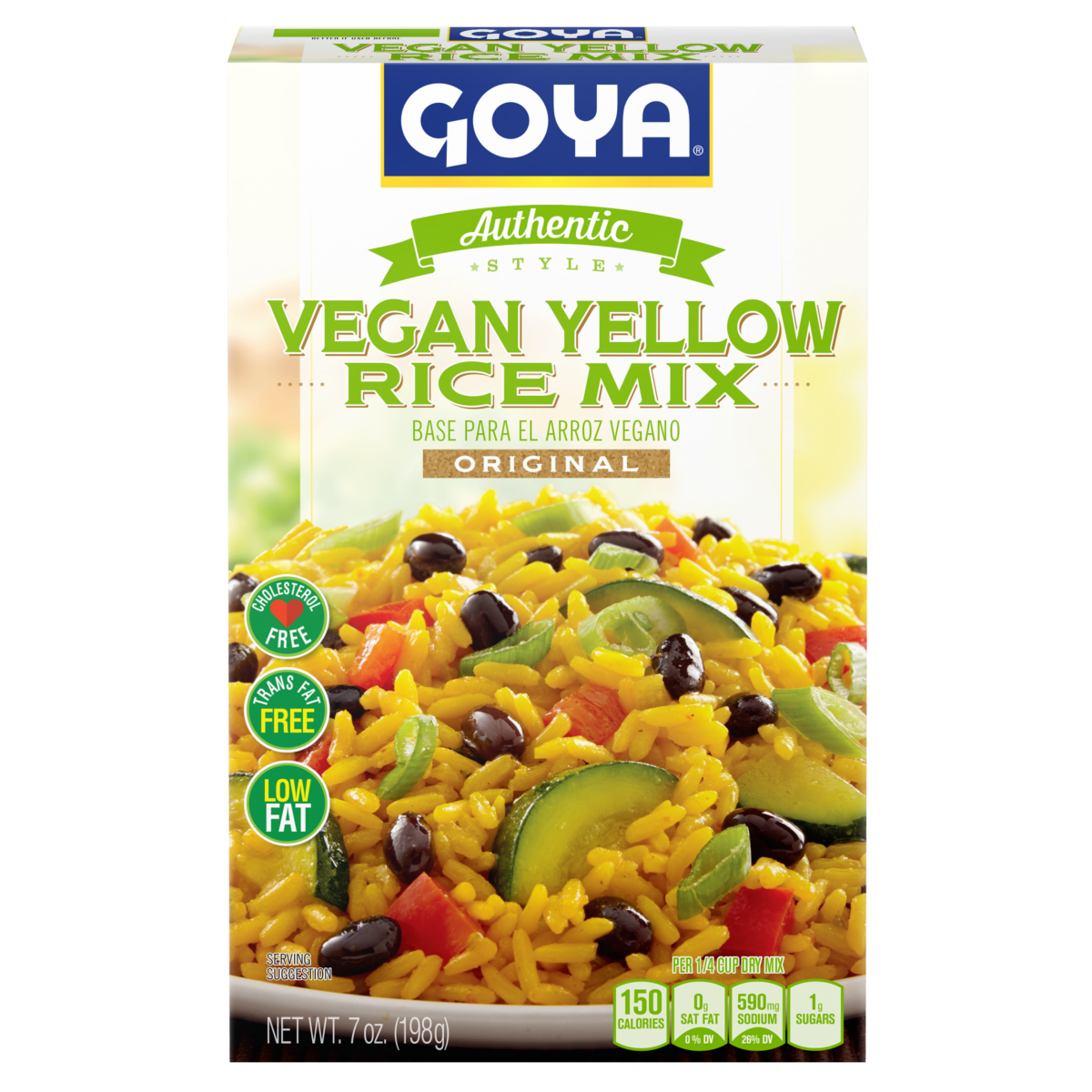 Vegan Yellow Rice Mix_Straight Angle